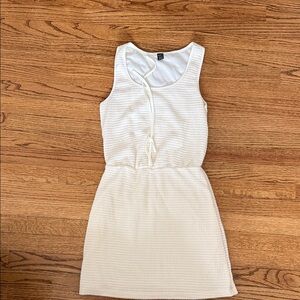 SHEIN White Textured Tank Dress